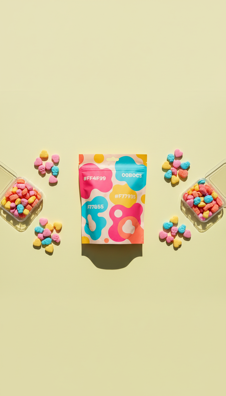 BUBS Sour Foam Candy Graphic Bag