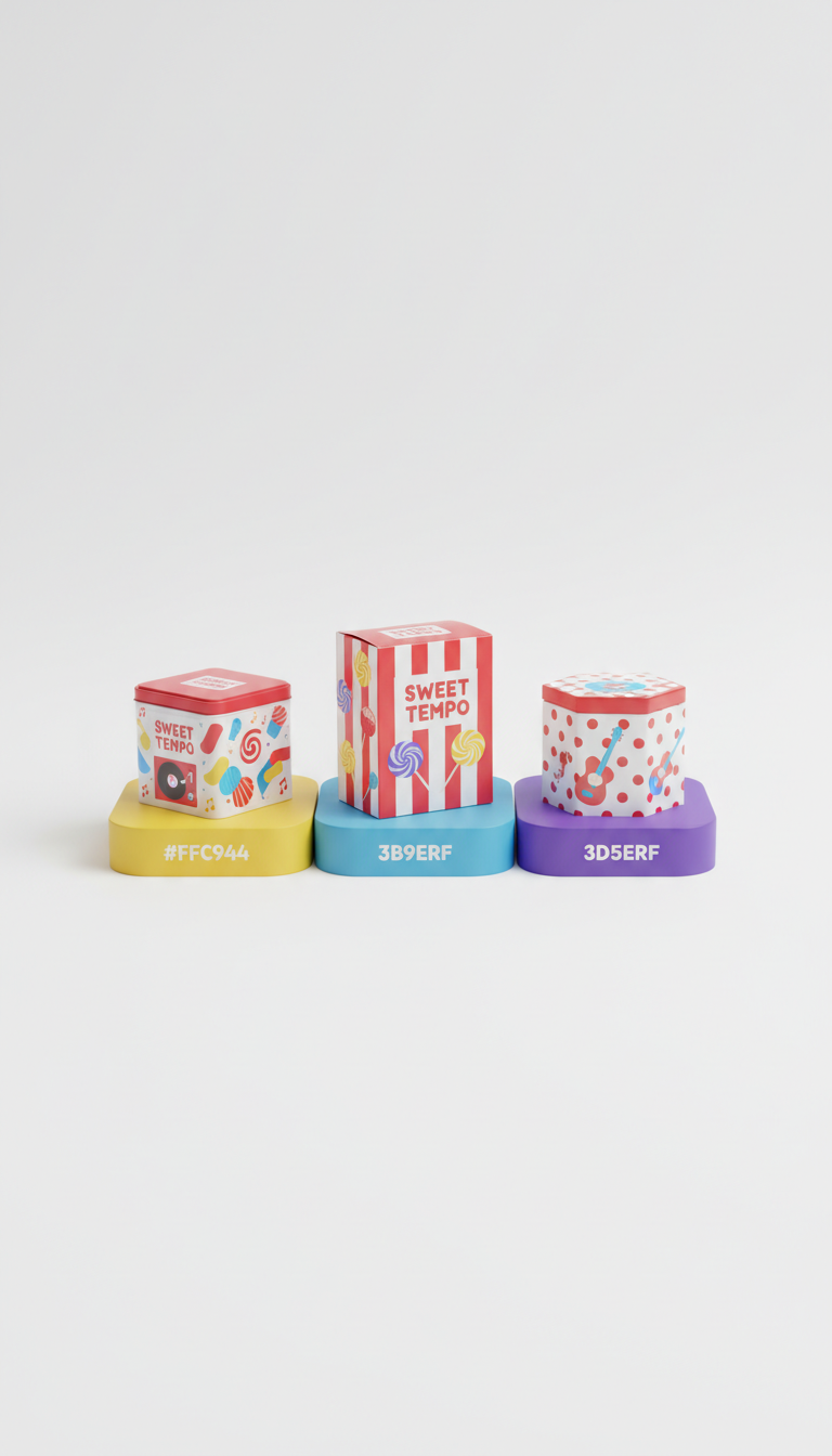 Retro sweets gift set in nostalgic tin
