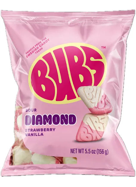 BUBS SOUR STRAWBERRY VANILLA 5.5oz (156gm)