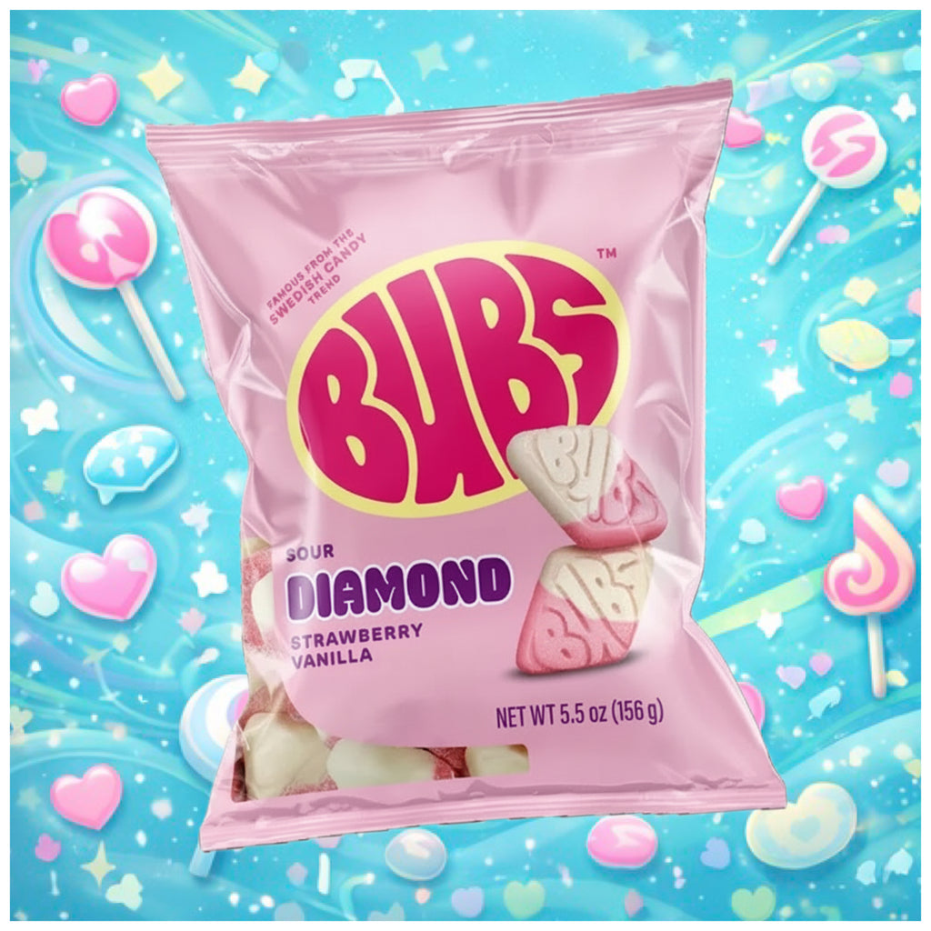 BUBS SOUR STRAWBERRY VANILLA 5.5oz (156gm)
