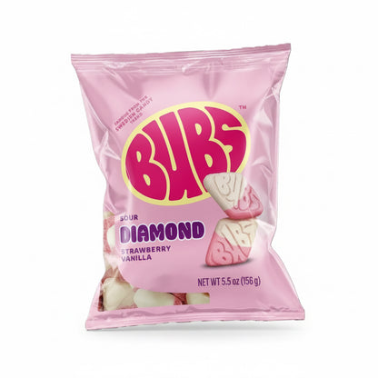BUBS SOUR STRAWBERRY VANILLA 5.5oz (156gm)