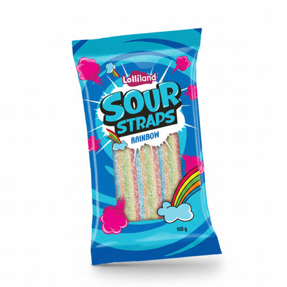 Lolliland Sour Straps - Rainbow (160gm)